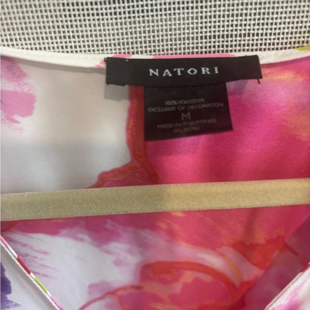 Natori Pink and Purple Floral Top - Picture 4 of 4